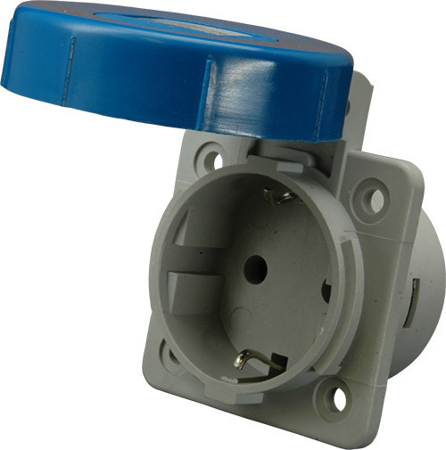 Розетка вбудована EE-16S IP54 (16A, 250V, Schuko), фото 1