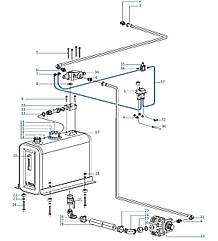 Комплект гідрофікації тягача-самоскида (бак 200л. за кабіну, насос 110 куб см ревер) LIWA HYDRAULICS