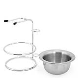 Стійка для станка і чашка для піни з нержавіючої сталі NR0031, фото 3