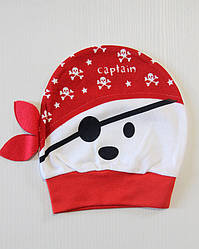 Шапочка "Пірат" (інтерлок) 3-9 міс.