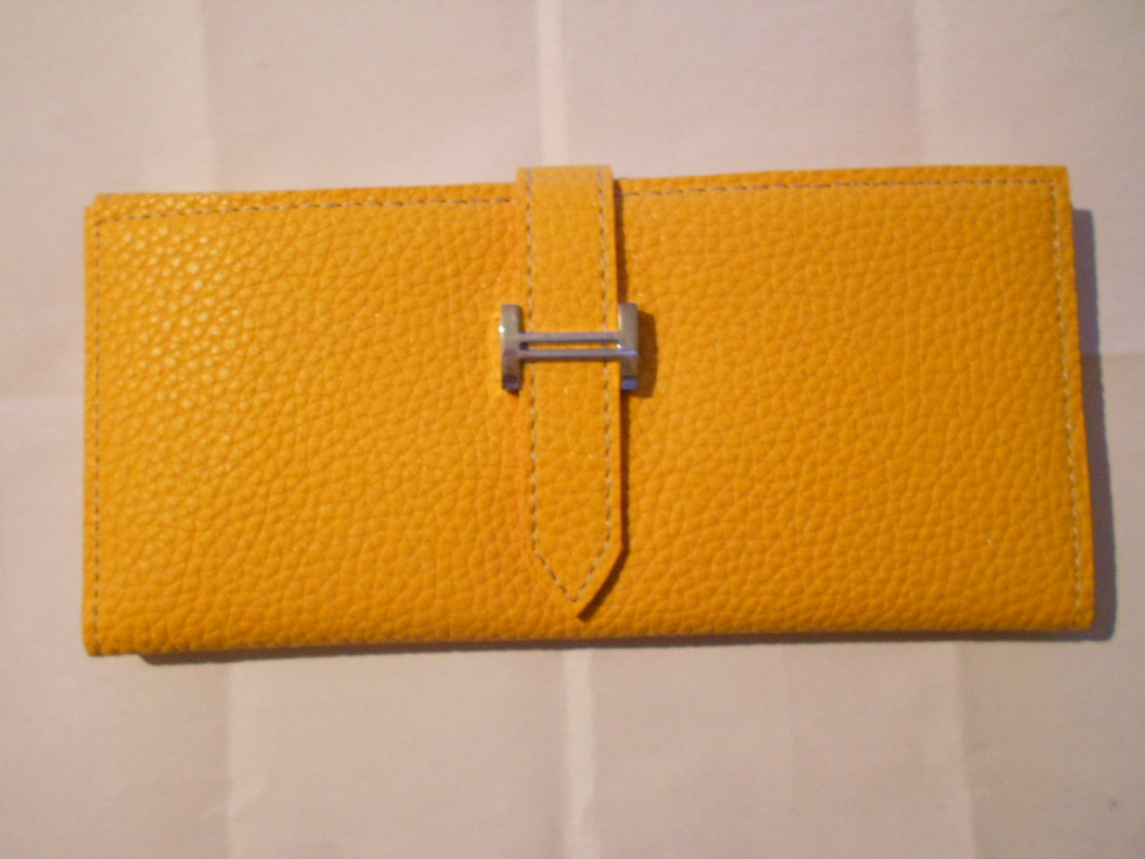 Жіночий стильний гаманець жовтий 089-9