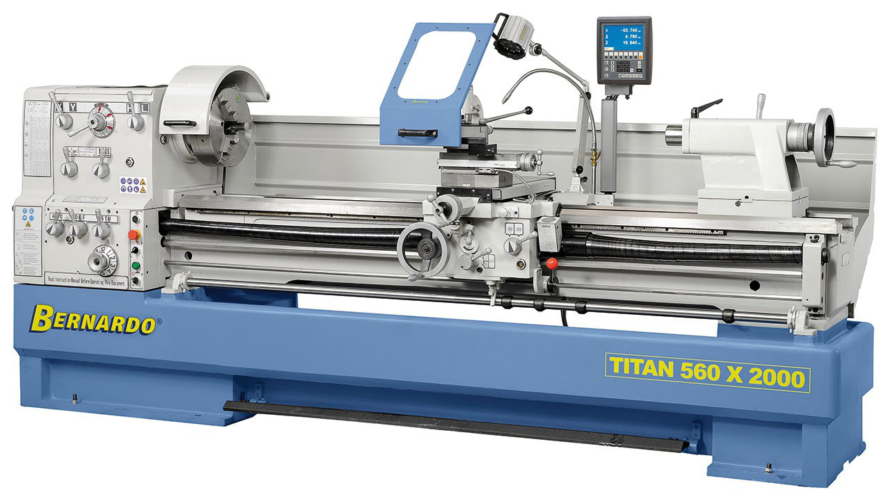 Titan 560x2000 Токарний верстат по металу промисловий Bernardo, Австрія
