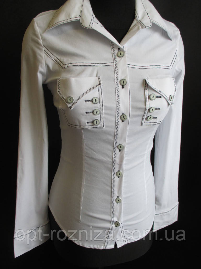 Жіночі сорочки білого кольору., фото 1