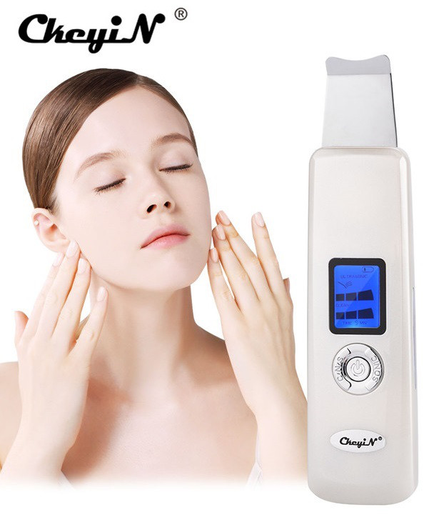 Скрабер портативний ультразвуковий CkeyiN Ems Sonic для глибокого чищення й омолодження обличчя