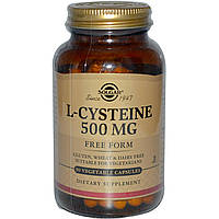 L-цистеїн, Solgar, 500 мг, 90 капсул