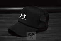 Спортивная кепка Under Armour, Андер Армор, тракер, летняя кепка, унисекс, черного цвета,