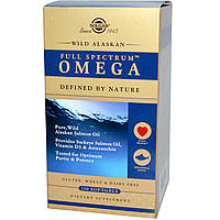 Риб'ячий жир з лосося (Full Spectrum Omega), Омега, Solgar, 120 капсул