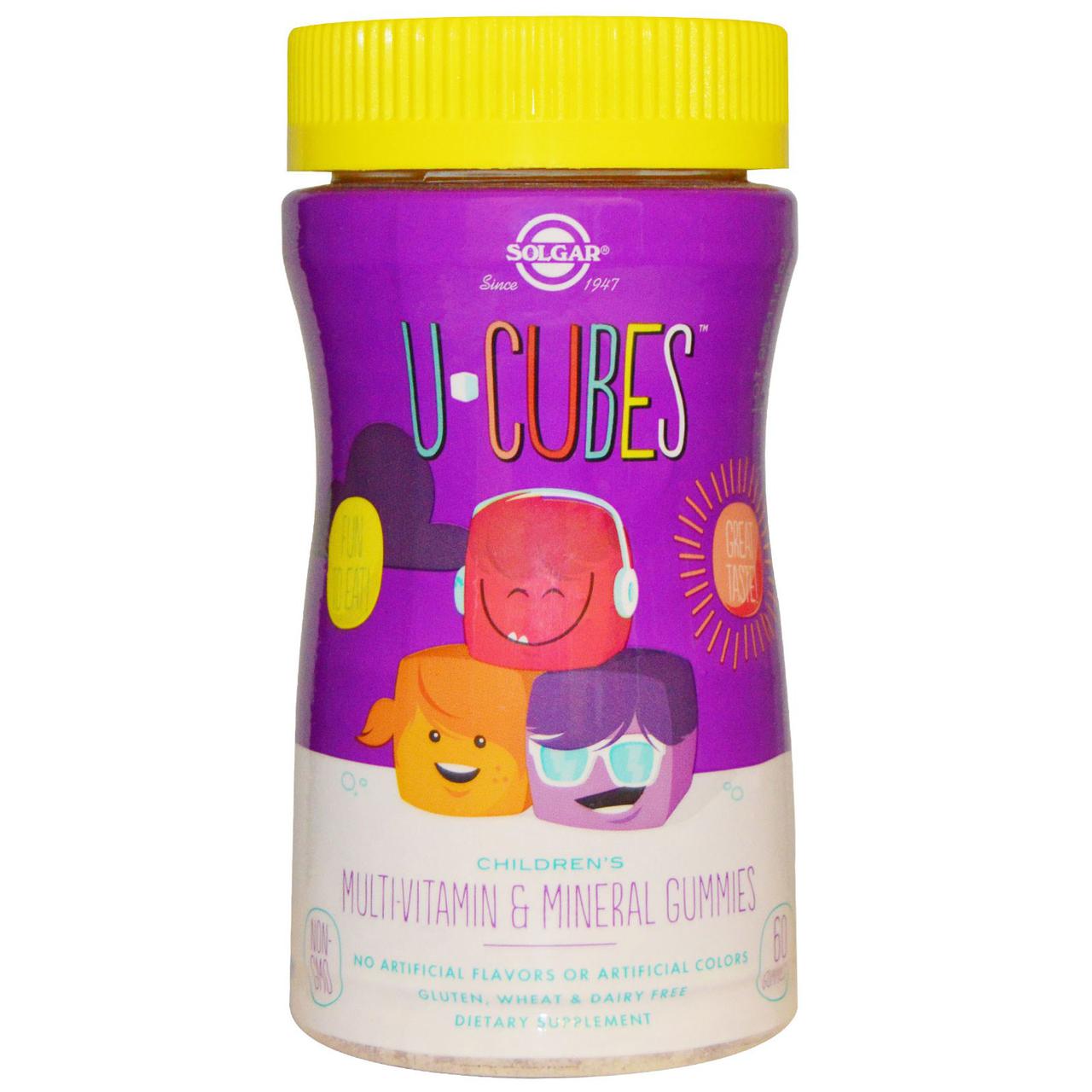 Solgar, U-Cubes, children's Multi-Vitamin & Mineral Gummies, 60 Gummies