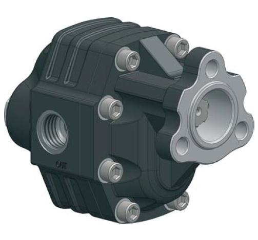 Насос шестеренний UNI (17 куб см) лівий NPH-17 S Binotto Італія 105-011-00184, фото 1