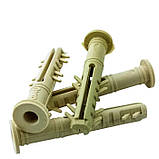 Дюбель розпірний, пластиковий 6х40мм з комірцем, дюбель з обмежувачем (упаковка 500шт.), фото 3