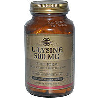 L - лізин, Solgar, 500 мг,100 капсул