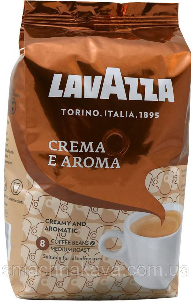 Кофе в зернах Lavazza Crema e Aroma 1 кг 40% арабика Словакия - фото 2 - id-p69785340