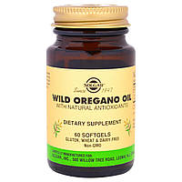 Масло орегано (Wild Oregano Oil), Solgar, 60 капсул