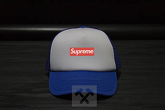 Спортивна кепка Supreme, Супрім, тракер, річна кепка, унісекс, синього і сірого кольору,