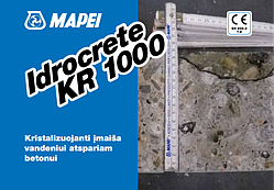 Кристаллизующая добавка для водонепроникного бетону Idrocrete KR 1000.20 кг. Mapei.