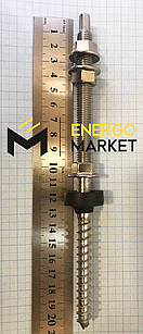 Гвинт-шуруп М10х200 для кріплення сонячних батарей комбінований