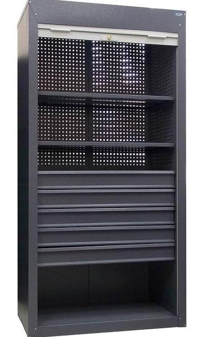 Шафа інструментальна металева ШИ-10/2П/5В Р з ролетними дверима 2100(в)х1045(ш)х500(гл)