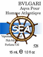 Парфюмерное масло (528) версия аромата Булгари Aqva Pour Homme Atlantiqve - 15 мл композит в роллоне