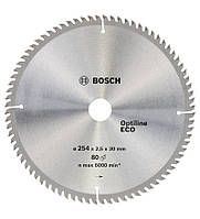 Циркулярный диск Bosch 254x30/80 Optiline ECO