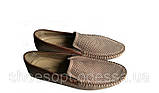 Літні мокасини чоловічі Etor коричневі з нубуку з перфорацією, фото 2