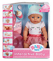 Оригінал Бебі Борн Блакитні Глазурі 43 см Baby Born Blue Eyes Interactive Doll, фото 4
