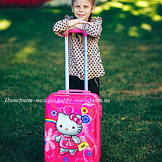 Валіза дитяча дорожня ручна поклажа з кодовим замком 52 см Кітті 1881-5, фото 4