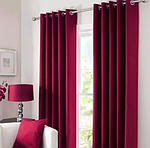 Шторы на люверсах.