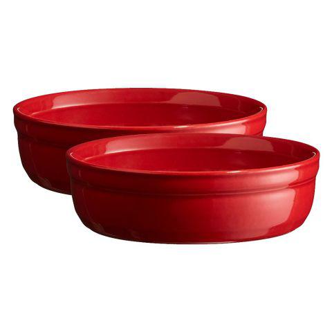 Набір форм для крем-брюле Emile Henry HR Oven ceramic Ovenware з 2 шт Червоний (344013)