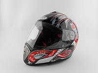 Шлем для мотоцикла Hel-Met 180 черный дракон