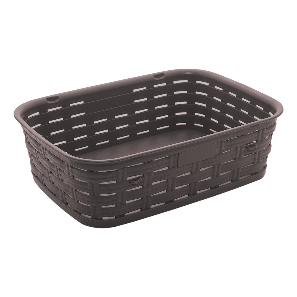 Кошик під ротанг 1,75 л темно-коричневий, фото 1