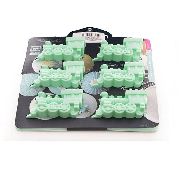 Форма для випічки 6 кексів Fissman Паровози 22 x 20 x 2.5 см (6725), фото 1