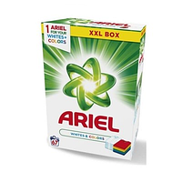 Безфосфатний порошок для прання білої та кольорової білизни Ariel Whites&Color 67 прань