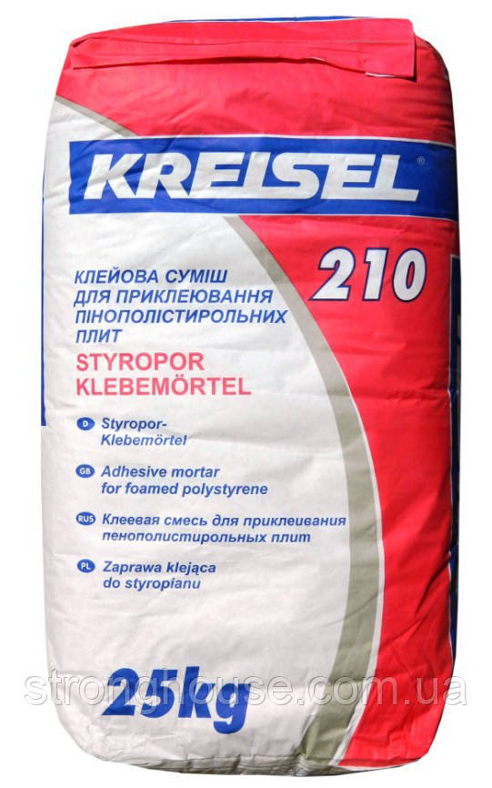 Клей для приклеювання пінопласту KREISEL 210