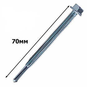 Саморіз WSS по металу з посиленим буром 5,5х70мм (100шт)