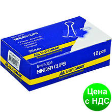 Біндер 15мм, 12шт. BM.5306