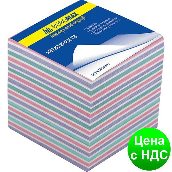 Блок паперу для нотаток "Зебра" 90х90х40мм, скл. BM.2264