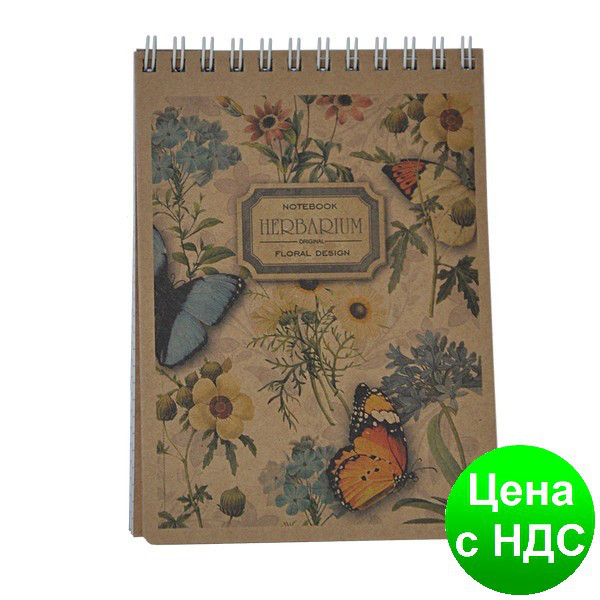 Блокнот KRAFT А6, 80 аркушів, клітинка BM.2481