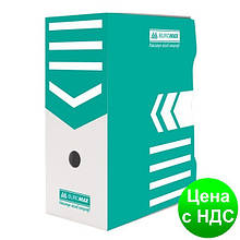 Бокс для архівації документів 150мм, бірюзовий BM.3262-06