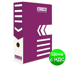 Бокс для архівації документів 80мм, фіолетовий BM.3260-07