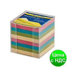 Бокс з кольоровим папером 90х90х90мм., прозор. BM.2291-03