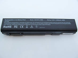 Батарея для ноутбука Toshiba PA3788U, 5200mAh, 6cell, 10.8V, Li-ion, чорна