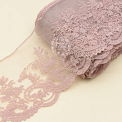 Мереживо "Блюмарин", колір - запорошена троянда, ширина 14.5 см