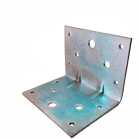 Кутник посилений, кутник кріпильний, кутник сталевий, кутник оцинкований 80х80х100 (3мм)