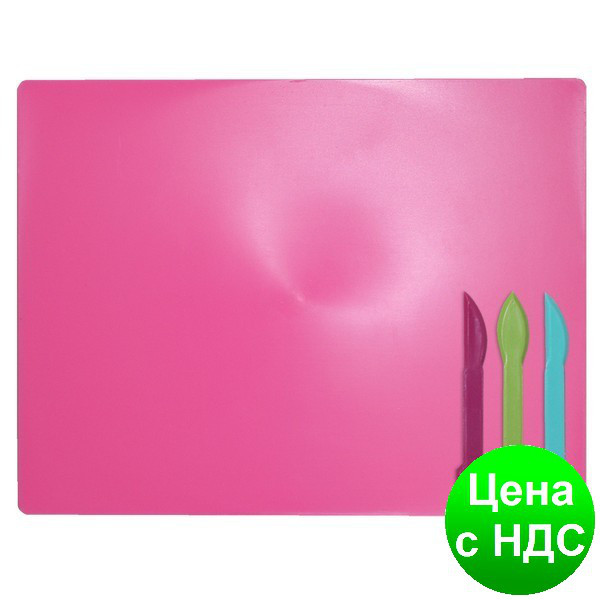 Дощечка для пластиліну, 3 стека, розовий ZB.6910-10