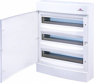 Щит зовнішній. розподільний ECT 3x18PO (54мод.білі двері)