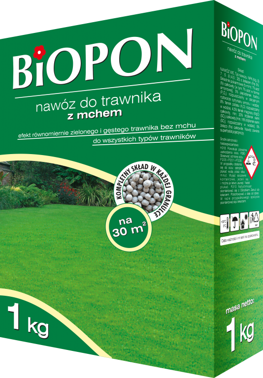 Добриво для газону зі мохом BIOPON 10 кг, фото 1