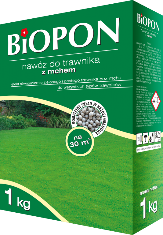 Добриво для газону зі мохом BIOPON 1 кг