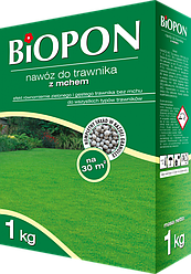 Добриво для газону зі мохом BIOPON 1 кг