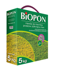 Добриво для газону проти пожовтіння BIOPON 1 кг