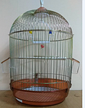 Клітка золота кругла для папуг, канарок, амадин.Розміри H-56,d-33см., фото 2